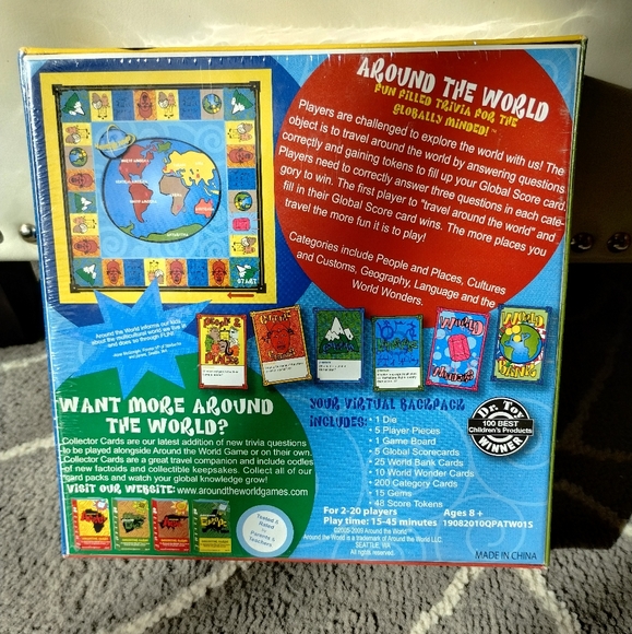 New, Sealed, Original Board Game, Around the World ,1st Edition - Picture 4 of 7